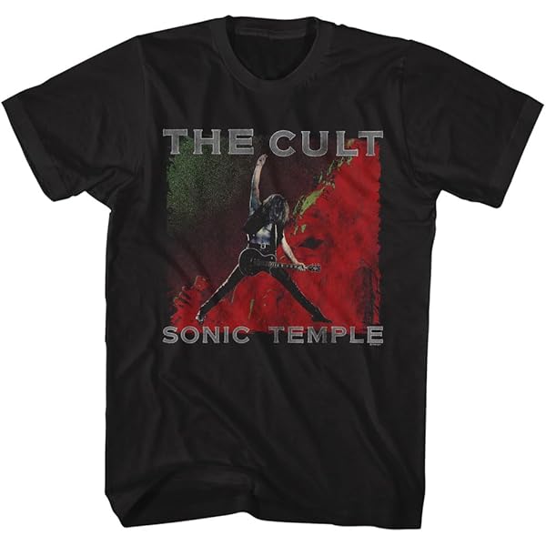 Amazon.com: The Cult Sonic Temple Album Cover Adult Short Sleeve T